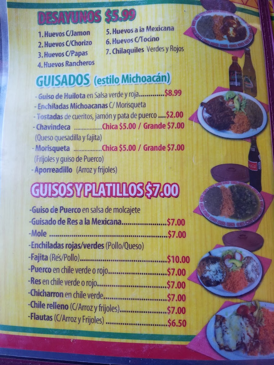 El Rinconcito Mexican Restaurant Menu - Image 5